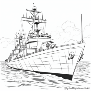 Abstract Warship Coloring Pages for Artists 2