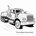 Action-filled Police Truck Coloring Pages 1