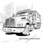 Action-filled Police Truck Coloring Pages 2
