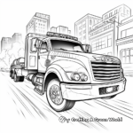 Action-filled Police Truck Coloring Pages 3