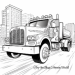 Action-filled Police Truck Coloring Pages 4