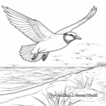 Action-Packed Black Capped Chickadee Hunting Insects Coloring Pages 4