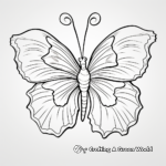Action-Packed Butterfly and Hibiscus Flower Coloring Pages 1