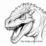 Action-Packed Carnotaurus Dinosaur Coloring Pages 3