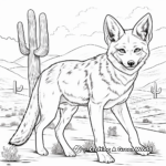Action-Packed Coyote Coloring Pages 4