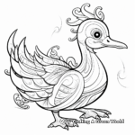 Action-Packed Dodo Bird in Motion Coloring Pages 4