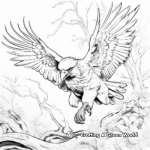 Action-Packed Eagle Hunting Scenes Coloring Pages 1