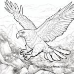 Action-Packed Eagle Hunting Scenes Coloring Pages 3