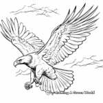 Action-Packed Eagle Soaring Coloring Pages 2