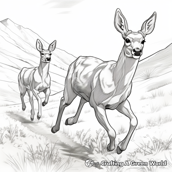 Mule Deer Coloring Pages - Free & Printable!