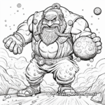 Action-Packed Orcus Planet Coloring Pages 4