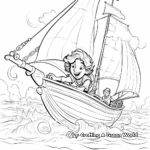 Action-Packed Pirate Sailboat Coloring Pages 1