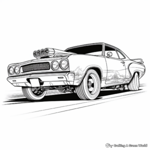 Action-Packed Plymouth Road Runner Coloring Pages 4