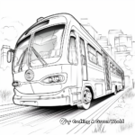 Action-Packed Racing Bus Coloring Pages 1