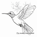 Action-Packed Rufous Hummingbird Coloring Pages 1
