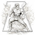 Action-Packed Superhero Alphabet Coloring Pages 2