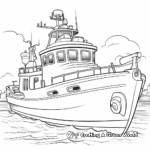 Action-Packed Tugboat Fishing Coloring Pages 4
