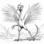 Active Pyroraptor in Action Coloring Pages 3