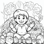 Active 'Self-Control' Fruit of the Spirit Coloring Pages 1