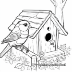 Activity at the Bird Shelter Coloring Pages 1