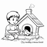 Activity at the Bird Shelter Coloring Pages 3