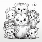 Adorable Animal Coloring Pages for Kids 1