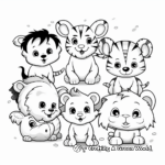 Adorable Animal Coloring Pages for Kids 2