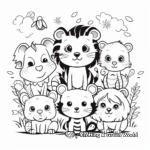Adorable Animal Coloring Pages for Kids 4