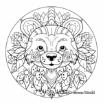 Adorable Animal Mandala Coloring Pages 3
