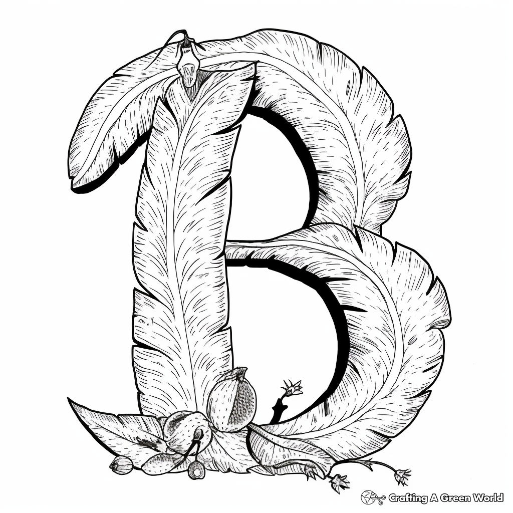 Adorable 'B is for Banana' Coloring Pages 3