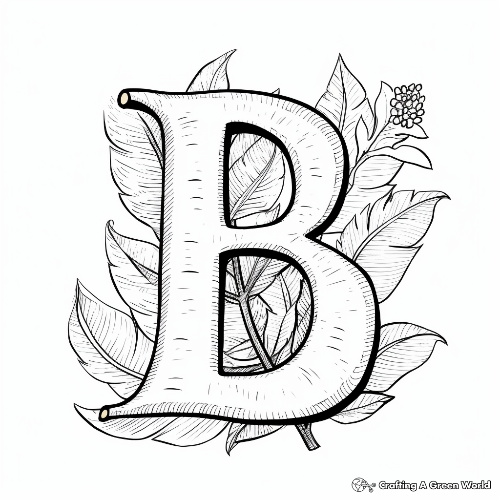 Adorable 'B is for Banana' Coloring Pages 4