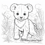Adorable Baby Animals in Nature Coloring Pages 4