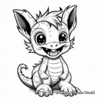 Adorable Baby Dilophosaurus Coloring Pages for Children 4
