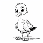Adorable Baby Stork Coloring Pages 1