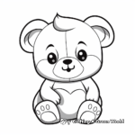 Adorable Baby Teddy Bear Coloring Pages 4