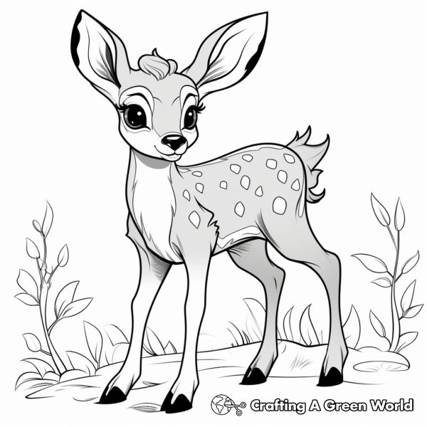 Baby Deer Coloring Pages - Free & Printable!