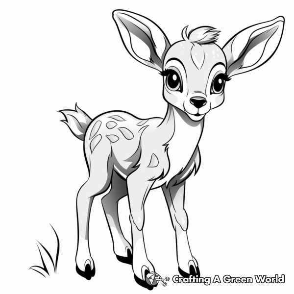 Baby Deer Coloring Pages - Free & Printable!