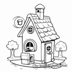 Adorable Birdhouse Feeder Coloring Pages 2