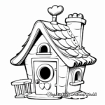 Adorable Birdhouse Feeder Coloring Pages 4
