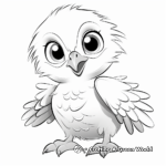 Adorable Eagle Chick Coloring Pages 2
