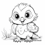 Adorable Eagle Chick Coloring Pages 4