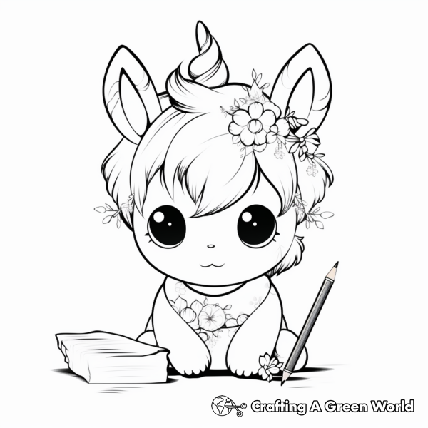 Kawaii Aesthetic Coloring Pages - Free & Printable!