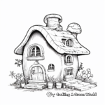 Adorable Miniature Gnome House Coloring Pages 2