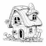 Adorable Miniature Gnome House Coloring Pages 3