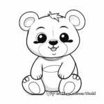 Adorable Panda Bear Coloring Pages 3