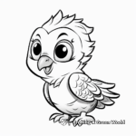 Adorable Parrot Coloring Pages for Kids 1