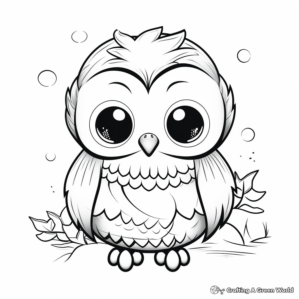 Adorable Penguin Winter Coloring Pages 3