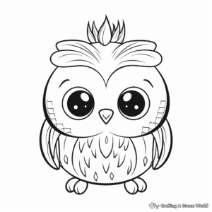 Adorable Penguin Winter Coloring Pages 4