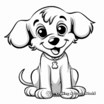 Adorable Puppy Coloring Pages 1
