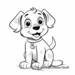 Adorable Puppy Coloring Pages 2